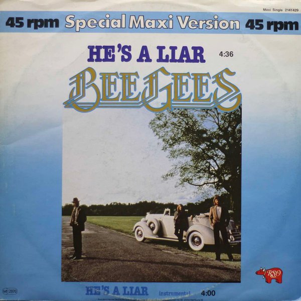 Bee Gees: He's A Liar 12" (Käyt)
