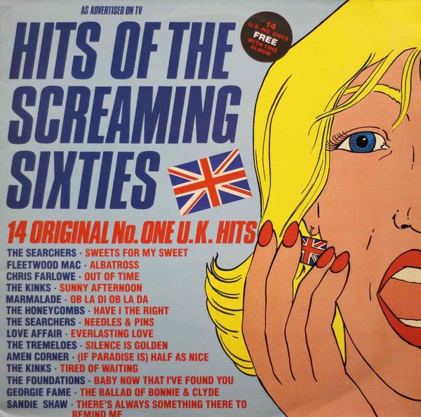 V/A : Hits Of The Screaming Sixties LP (Käyt)