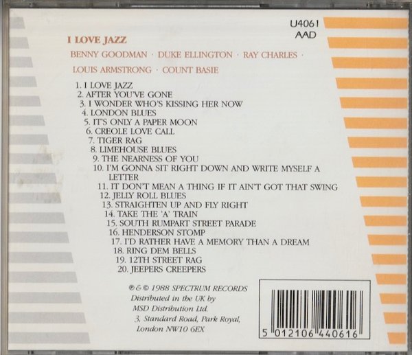 V/A : I Love Jazz CD (Käyt)