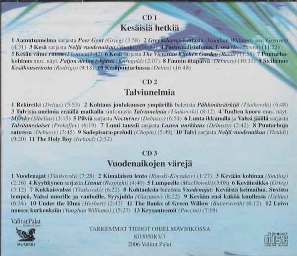 V/A : Klassisia tunnelmia 3CD (Käyt)