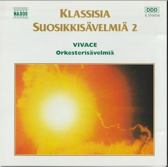 V/A : Klassisia suosikkisävelmiä 2  - CD 3 - Vivace - orkesterisävelmiä CD (Käyt)