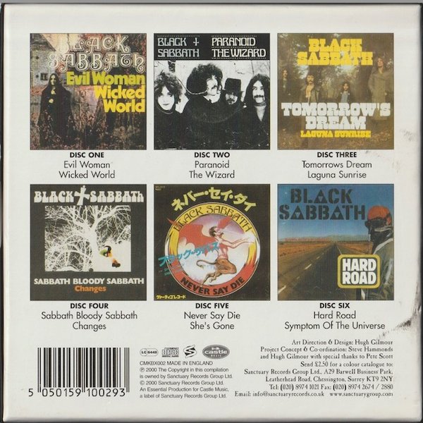 Black Sabbath: The Singles 1970-1978. 6CDs Box (Käyt)