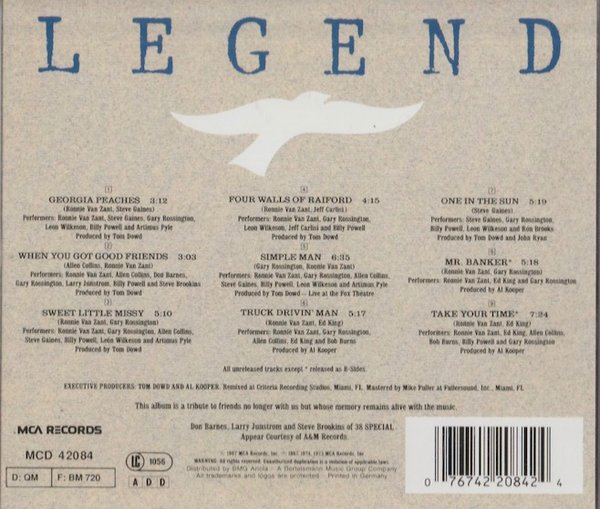Lynyrd Skynyrd: Legend CD (Käyt)