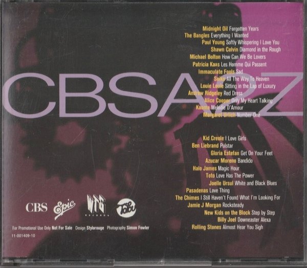 V/A : CBS A2Z. 2CD+CDs (Käyt)