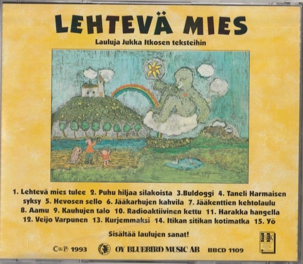 V/A : Lehtevä mies - lauluja Jukka Itkosen teksteihin CD (Käyt)