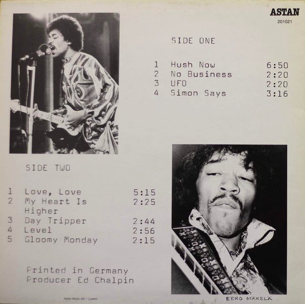 Jimi Hendrix: Hush Now LP (Käyt)