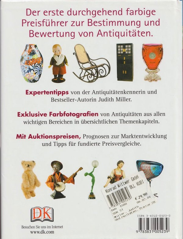 Judith Miller: Antiquitäten, Preise 2004/2005 (Käyt. Kirja, K4)